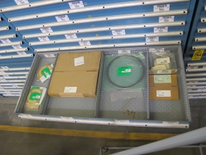 LISTA HEAVY DUTY 9-DRAWER PARTS CABINET W/ CONTENTS (W-50) LOADING & HANDLING FEE $25-